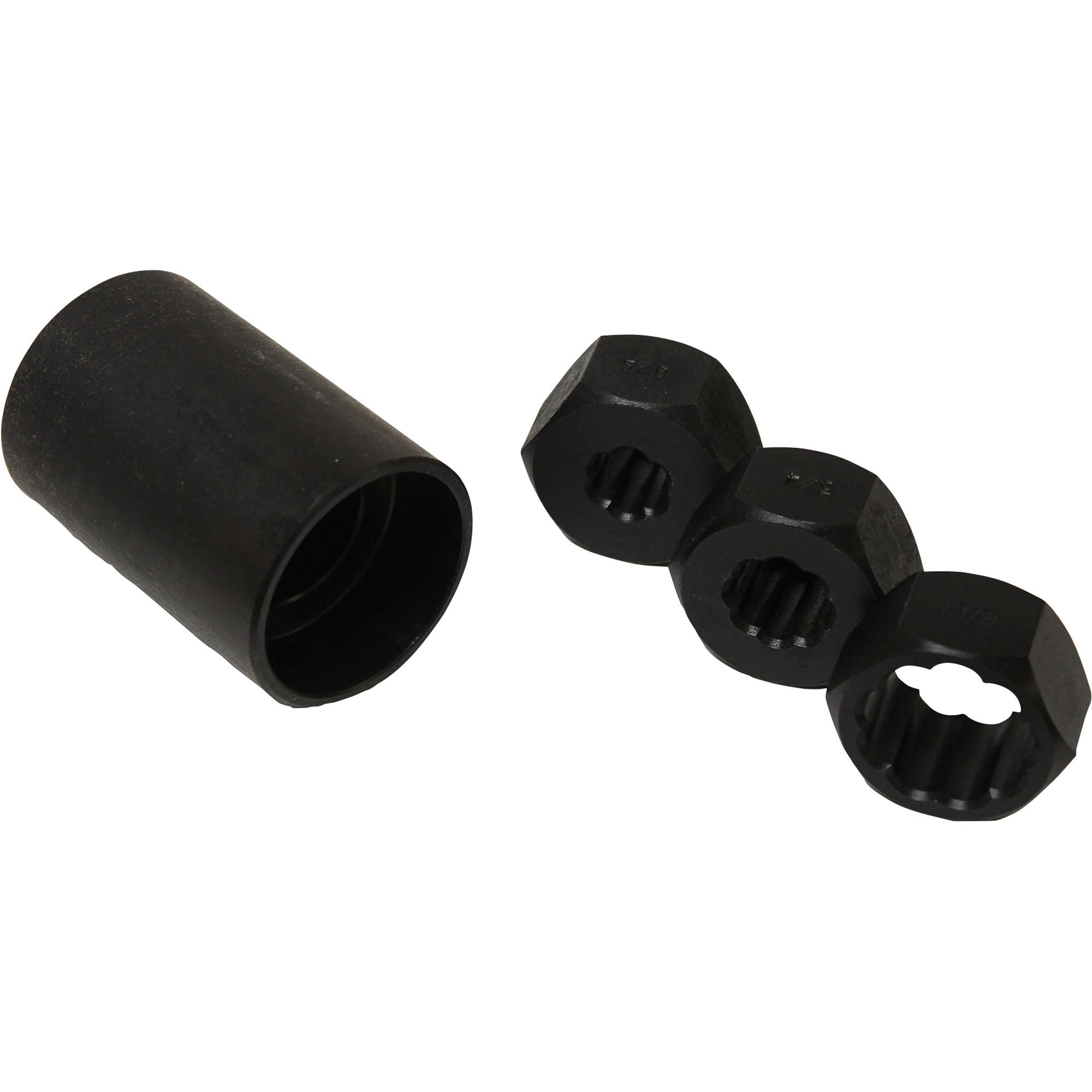 Jendyk Cap Nut and Lug Stud Removal Kit, Includes 1 1/8in. Dia. and 3/4in./58in. Rib Nuts, Model# XLT66B